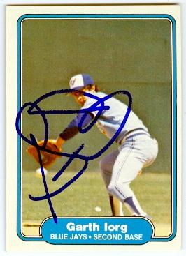 Picture of Garth Iorg autographed baseball card (Toronto Blue Jays) 1982 Fleer No.616