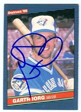 Picture of Garth Iorg autographed baseball card (Toronto Blue Jays) 1986 Donruss No.640