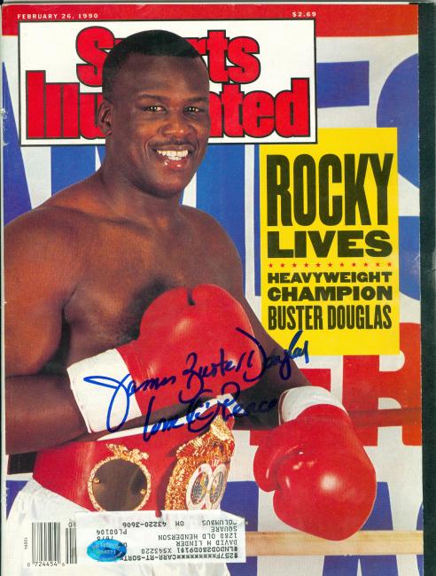 Picture of James Buster Douglas autographed Sports Illustrated Magazine (Boxing)
