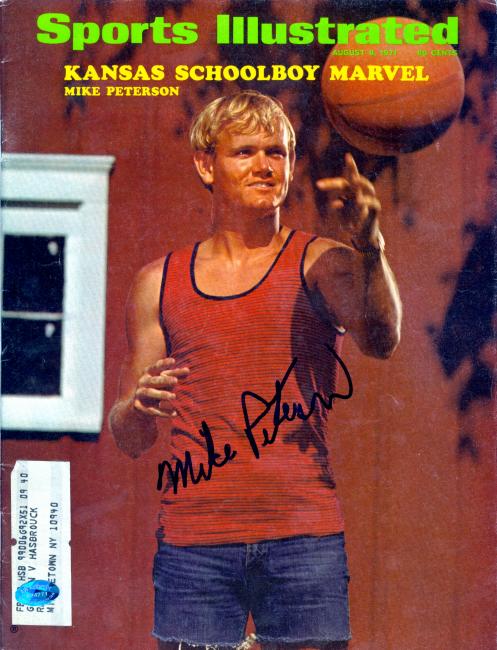 Picture of Mike Peterson autographed Sports Illustrated Magazine (KS High School)