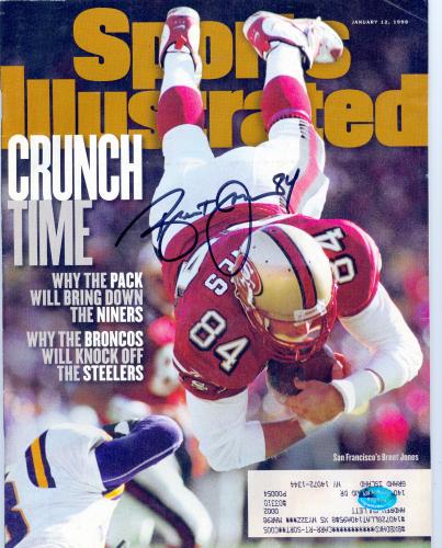 Picture of Brent Jones autographed Sports Illustrated Magazine (San Francisco 49ers)