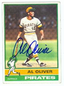 Picture of Al Oliver autographed baseball card (Pittsburgh Pirates) 1976 Topps No.620