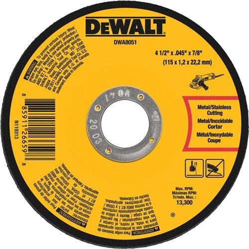 Picture of Dewalt DWA8051 4.5&apos;&apos; Cutting Wheel