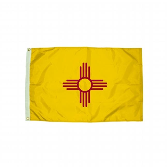 3X5 Nylon New Mexico Flag Heading & Grommets