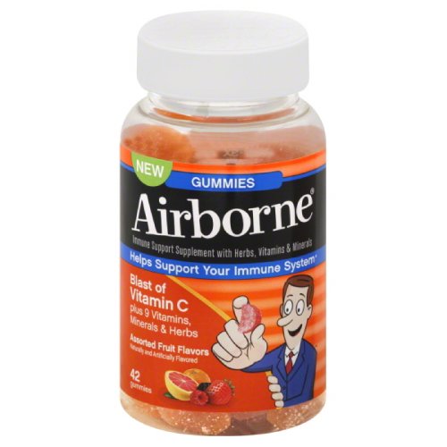 Picture of Airborne Immune Support Supplement With Vitamin C Chewable Gummies 42 Count