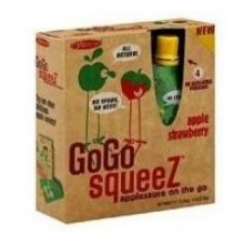 Picture of Gogo Applesauce Og2 Apple Straw 4/3.2 OZ (Pack of 12)