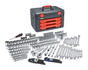 80942 239-Piece Complete Mechanics Tool Set - Chrome Finish - Includes Storage Box - Durable Design