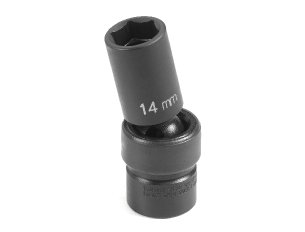 3/8" Drive, 13mm Metric Socket, 6 Points, Univ Semi Deep,3/8"Dr,13mm