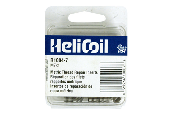 Helicoil Replacement Inserts, 7mm x 1.00 NC, 12 Pack (R1084-7)