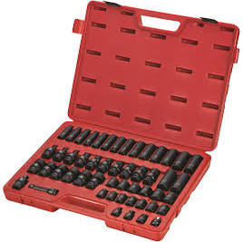 Sunex Tools 51 Piece Metric Master Impact Socket Set, 3/8" Drive (3351)