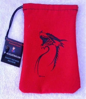 Picture of Dice Bag: Black Tribal Dragon -SA5002