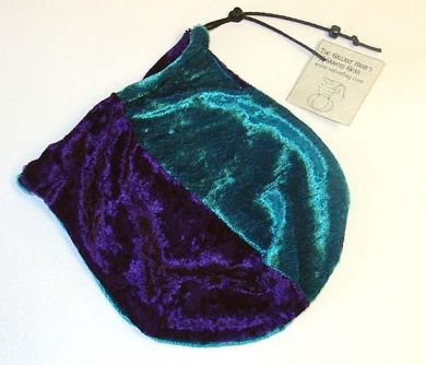 Picture of Dice Bag:Velvet: Purple & Turquoise -VB4003