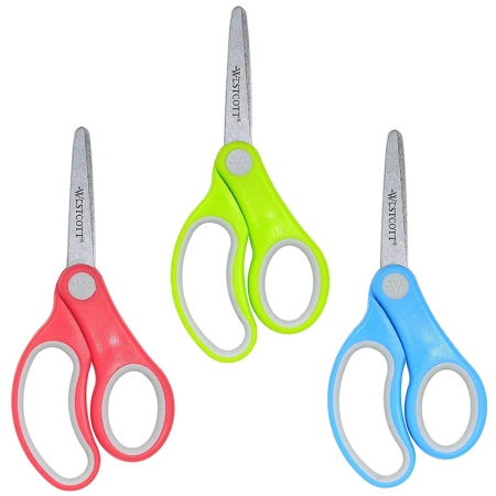 Westcott Soft Handle 5In Classpack Kids Scissors Blunt