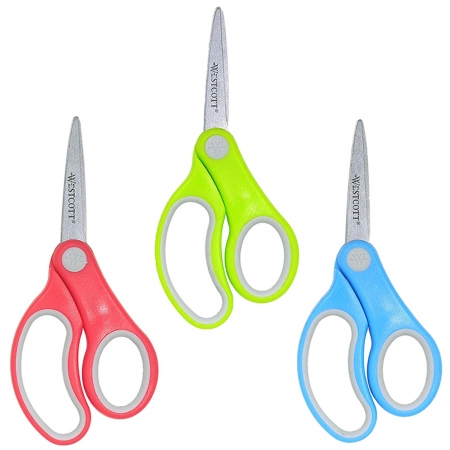 Westcott Soft Handle 5In Classpack Kids Scissors Pointed