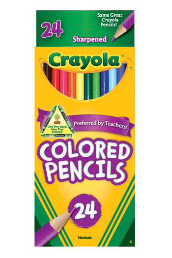 Crayola Colored Pencils 24Pk Asst