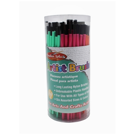 Picture of Brushes Artist Plastic Asst Clrs 144 Tub