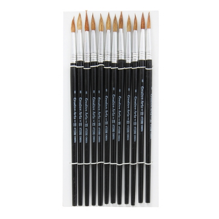 Picture of Brushes Water Color Pointed #8 13/16 Camel Hair 12 Ct