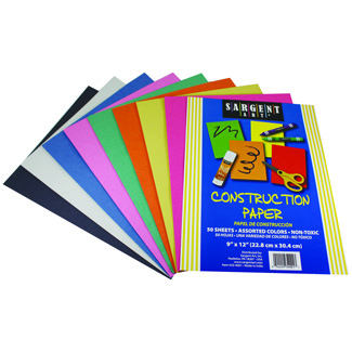 Picture of Construction Paper 50 Sheet Asst Color Pack