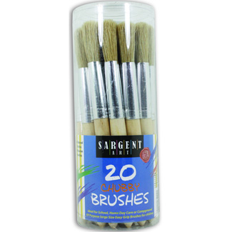 Picture of 20Ct Jumbo Brushes Plastic Handles In Canister