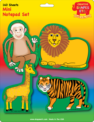 Zoo Animals Set Mini Notepad