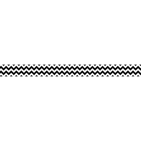 Picture of Black & White Zig Zag Double Sided Border