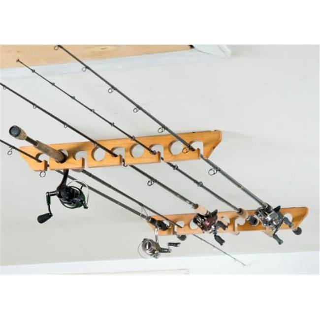 Organized Fishing CPR-009 Wood Ceiling Horizontal Rod Rack