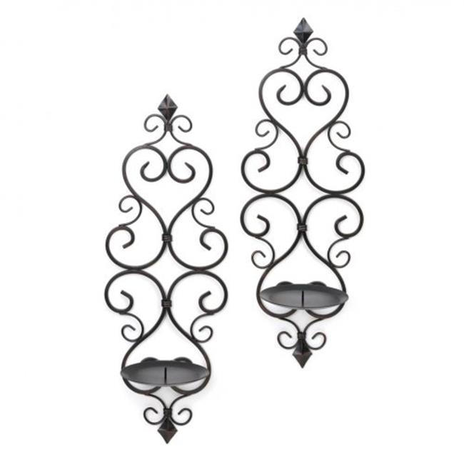 Home Locomotion Fleur De Lis Candle Wall Sconces