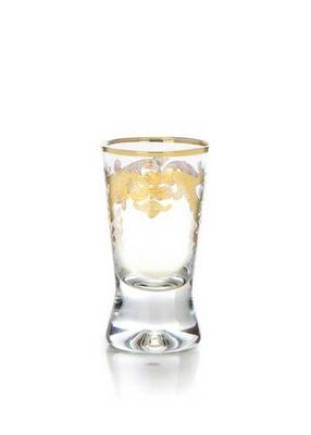 Picture of Classic Touch dTcor CLGG610 Liqueur Glasses with 24k Gold Artwork- Set of 6