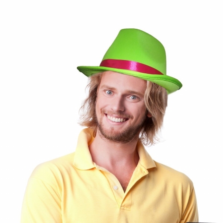 676 Green Fedora Hat