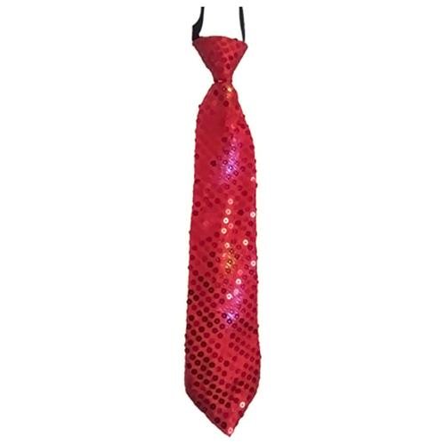 Picture of Dress Up America 685 Red Tie with Flashing Lights