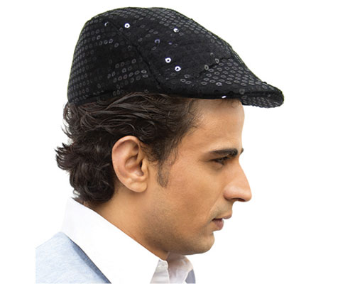 692 Black Flat Cap