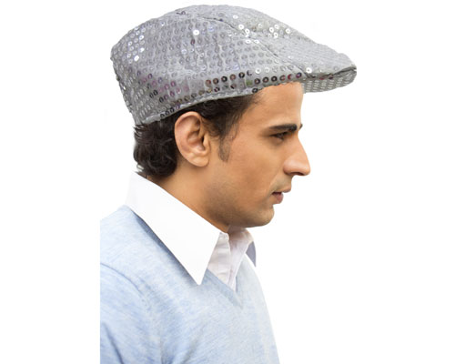 693 Silver Flat Cap