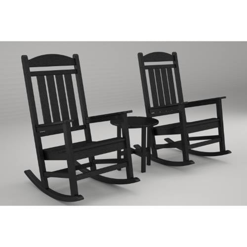 Presidential 3-Piece Rocker Set -  Polywood, PWS109-1-BL