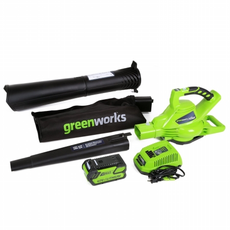 Picture of Greenworks  24322 40V Gmax Digipro Brushless Blower With 4.0Ah Battery And Charger