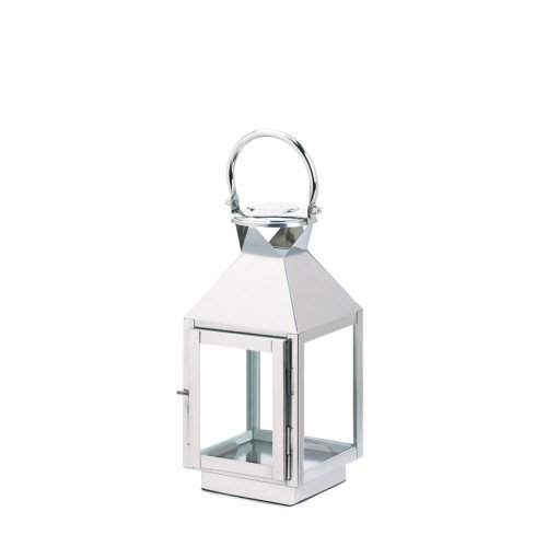 Picture of Home Locomotion  Small Stainless Steel Candle Lantern