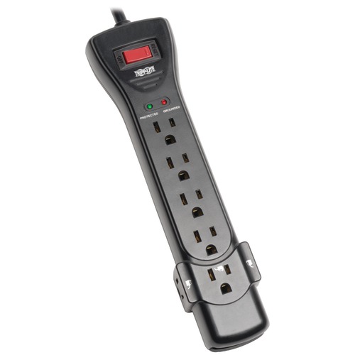 Trp  7-Outlet Surge Protector (Black) - TRIPP LITE SUPER7B