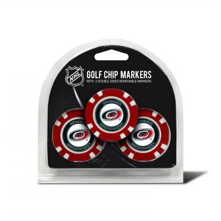 Picture of TEAM GOLF 13488 Carolina Hurricanes Golf Chip - Pack of 3