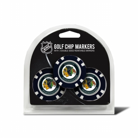 Picture of TEAM GOLF 13588 Chicago Blackhawks Golf Chip - Pack of 3