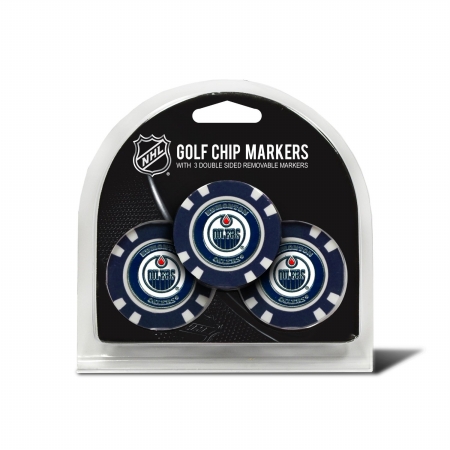 Picture of TEAM GOLF 14088 Edmonton Oilers Golf Chip - Pack of 3