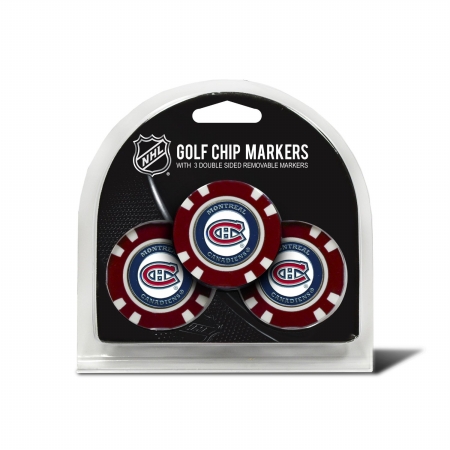 Picture of TEAM GOLF 14488 Montreal Canadiens Golf Chip - Pack of 3
