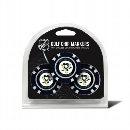 15288 Pittsburgh Penguins Golf Chip - Pack of 3