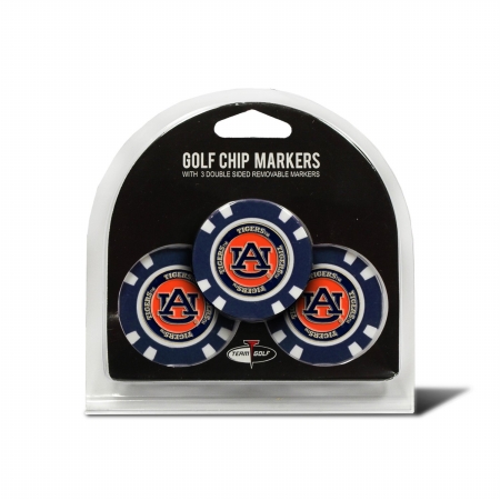 Picture of TEAM GOLF 20588 Auburn University Golf Chip - Pack of 3
