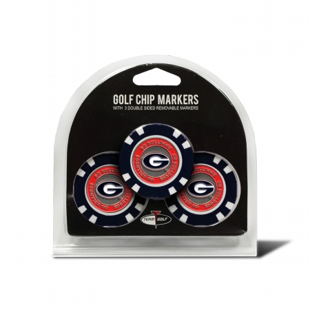 University of Georgia Golf Chip - Pack of 3