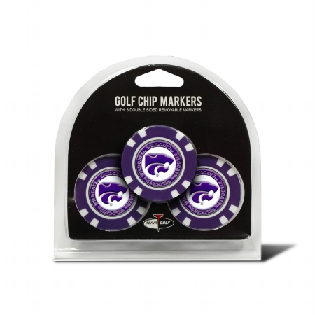 21888 Kansas State Golf Chip - Pack of 3