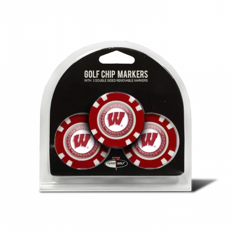 23988 University of Wisconsin Golf Chip - Pack of 3