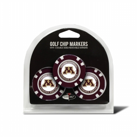 24388 University of Minnesota Golf Chip - Pack of 3