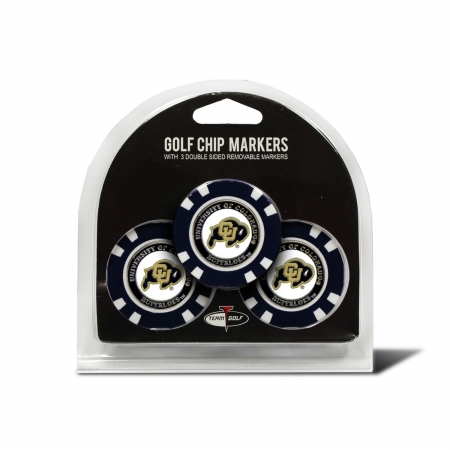 25788 University of Colorado Golf Chip - Pack of 3