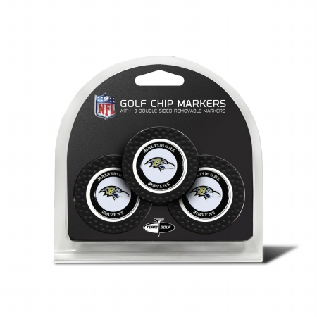 Picture of TEAM GOLF 30288 Baltimore Ravens Golf Chip - Pack of 3