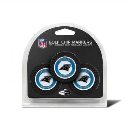 Picture of TEAM GOLF 30488 Carolina Panthers Golf Chip - Pack of 3