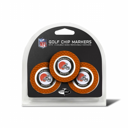 Picture of TEAM GOLF 30788 Cleveland Browns Golf Chip - Pack of 3